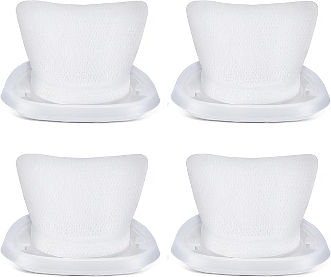 4 Pack HNVCF10 Replacement Filters Washable for Black and Decker Dustbuster Hand Vacuum HNVC215B10, HNVC215B12, HNVC215BW52, HNVC215B12AEV, HNVC220BCZ01, HNVC115JB06, HNVC115B22, HNVC115J, HNVC115J06