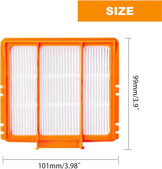 6Pcs HEPA Filters Replacement Robot Vacuum Cleaner Filters Compatible with Shark AI AV2501S AV2501AE RV2502AE RV2520AOUS AV2510AOUS