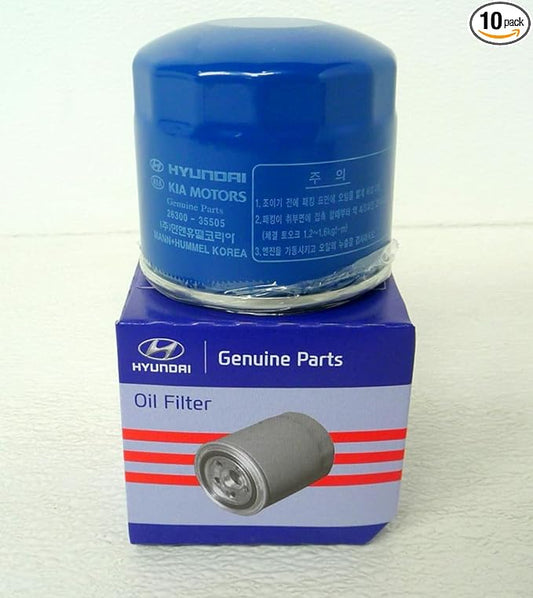 Genuine OEM Hyundai & Kia Oil Filter 26300-35505 (New Version of 35504) (10-pack)