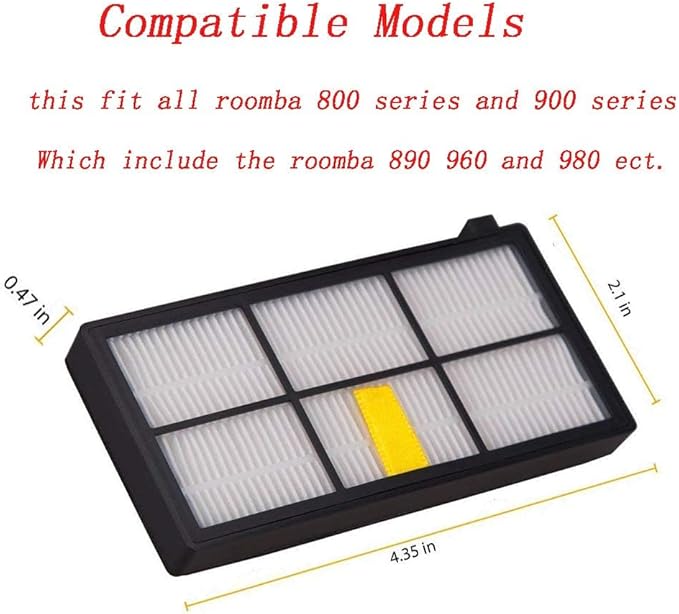 10 pack HEPA Filter filters For Roomba 800 900 series 860 870 871 880 960 980 Vacuum Cleaning Robots