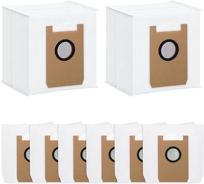 Dust Bags for AIRROBO T20+/ T25+/ T30+/ T25+C Robot Vacuum Cleaner, Replacement Vacuum Bags Disposable Bag Airrobo Robot Vacuum Cleaner Bags Replacement Parts (8 Pack)