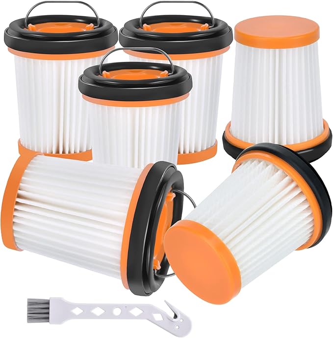 WV201 Filter Replacement for Shark Wandvac ION W1 S87 Cordless Handheld WV200 WV201 WV205 WV220 WV200C WV221 WV201BK Wand Stick Vacuum, 6 Pack Handheld Vacuum Filters, Part #XHFWV200