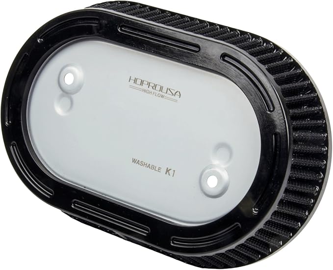Replacement 29400267 Motorcycle Air Filter Compatible with '17-later Touring '18-later Softail M8 Engine Equipped with 114 Air Cleaner Accessories Parts (Black)