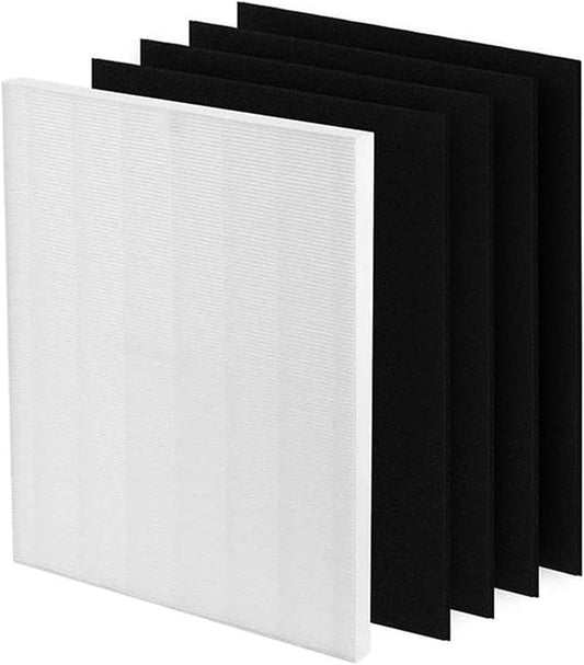 D3 Replacement Filter Fit for Winix D360 Air Purifier, H13 True HEPA + 4 Pack Activated carbon filter
