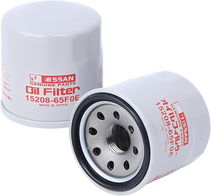 15208-65F0E Engine Oil Filters Fits (with Drain Plug Gasket) for Nissan Rogue Altima Frontier Pathfinder Kicks Infiniti 11026-JA00A 2PCS