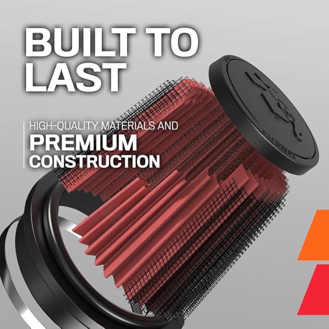 K&N High-Flow Original Lifetime Universal Clamp-On Air Filter: High Performance, Premium, Washable,: Flange Diameter: 3 In, Filter Height: 3 In, Flange Length: 1 In, Shape: Round Tapered, RU-5288
