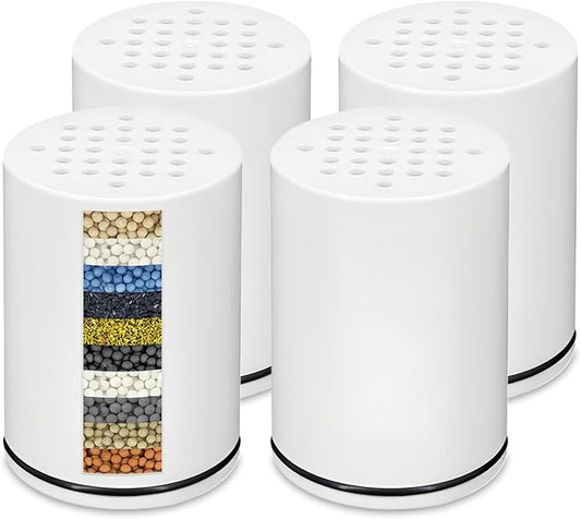 Shower Filter compatible with Kitsch Shower Head filter,for Hard Water - Filters Chlorine -4 Pack