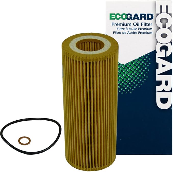 ECOGARD X5909 Premium Cartridge Engine Oil Filter for Conventional Oil Fits BMW X5 3.0L DIESEL 2009-2013, 335d 3.0L DIESEL 2009-2011