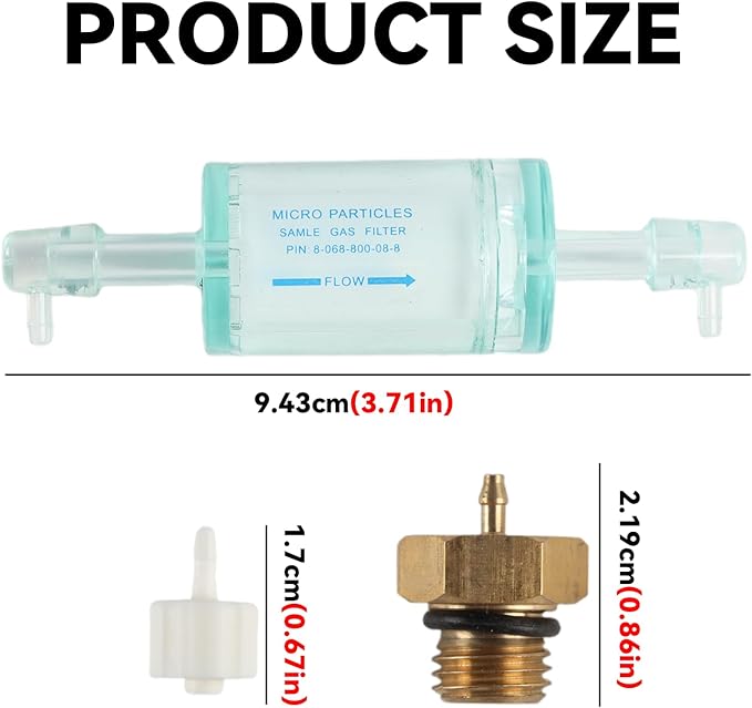 16913 Filter & 16106 Air Tool Fittings Compatible with Robinair R-1234yf AC Machines, 16990/16995 Refrigerant Identifier & AC1234 Series Models - Replace for 16900/16910 CoolTech ID (Plus)