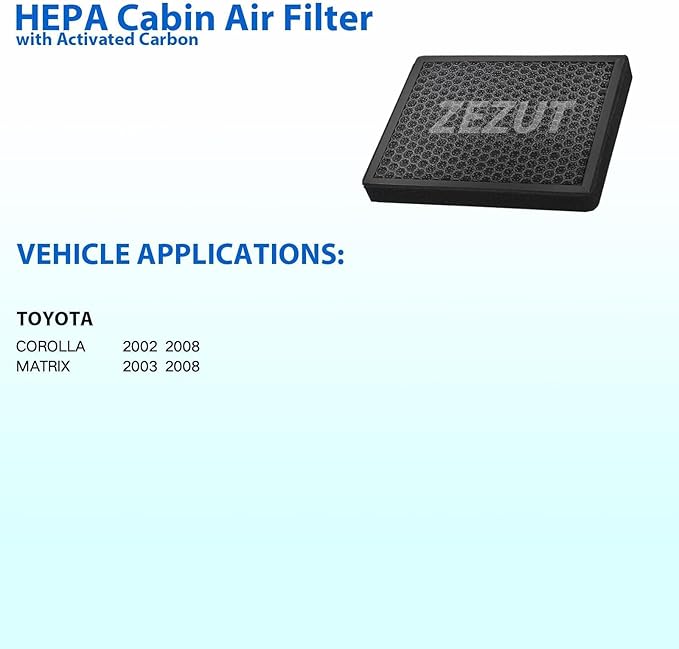 Cabin Air Filter, for Toyota Corolla (2002-2008) and Matrix (2003-2008) (CF10133)