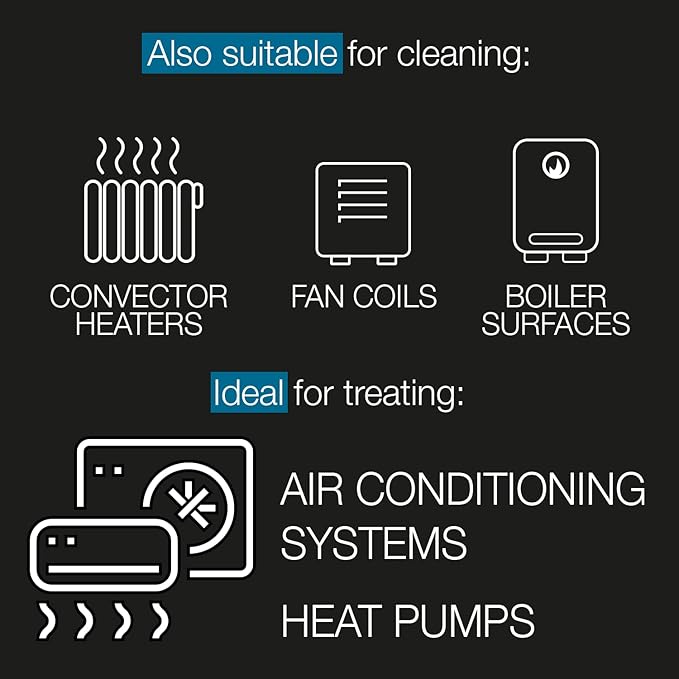 ERRECOM Clima-Net, 34 fl oz, Air Conditioner Cleaner for Central AC and Split AC, Cleans Air Ducts, AC Filters, Evaporator/Condenser Coils, Improves Airflow and Indoor Air Quality