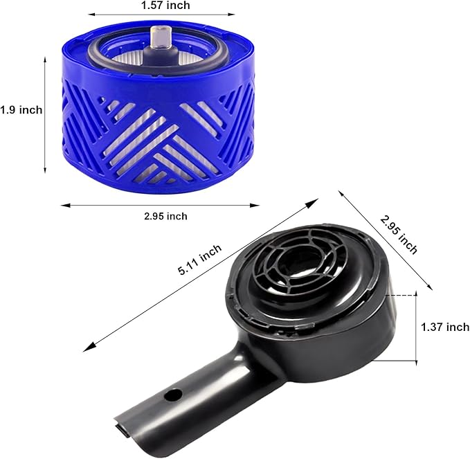 Motor Rear Cover Replacement Parts Compatible with Dyson V6 Vacuum Cleaner,with Post Filter for Dyson V6 DC58 DC59 DC62 DC72 DC74 Accessories,Attachment for DC58 DC59 DC62 DC72 DC74