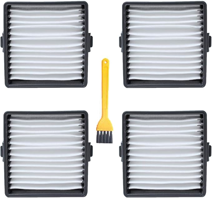 A32VC04 Filter, Hand Vacuum Filter Support Assembly Compatible with Ryobi P712 P713 P714K, Replace 019484001007 533907001 (4 Packs)