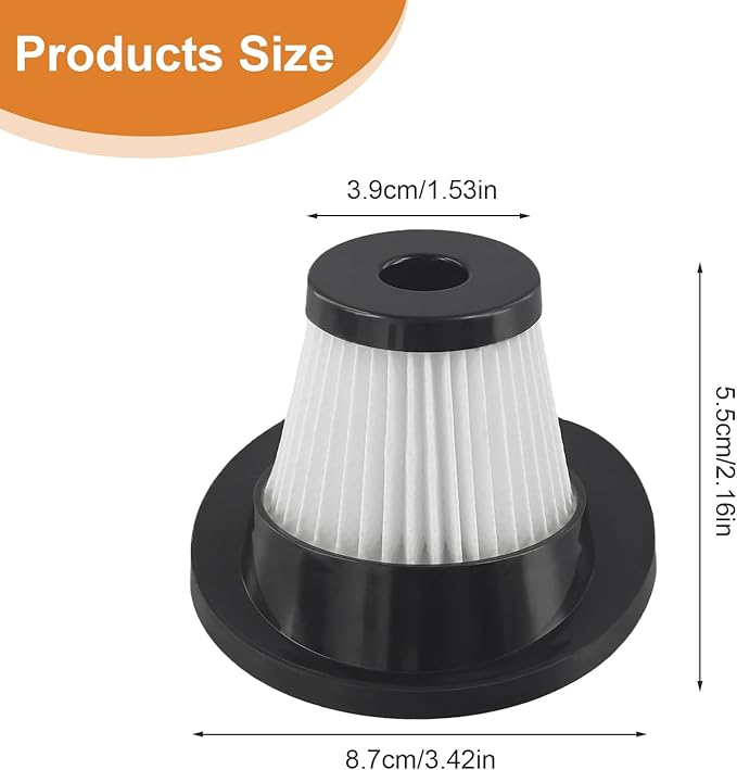 Handheld Filters Compatible With VL188, VL189 Vacuum Cleaner, Washable and Reusable Car Cordless Vacuum Filters Replacement Parts (4 PACK)