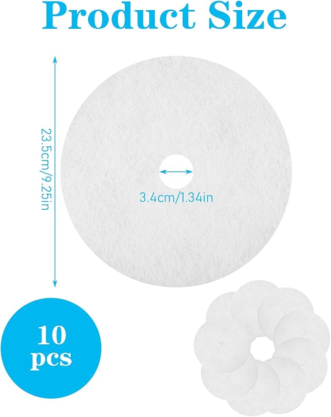 10Pcs Universal Dryer Exhaust Filter, Portable Cloth Dryer Replacement Lint Filter for Dryer Parts Accessories (235 x 34 mm)