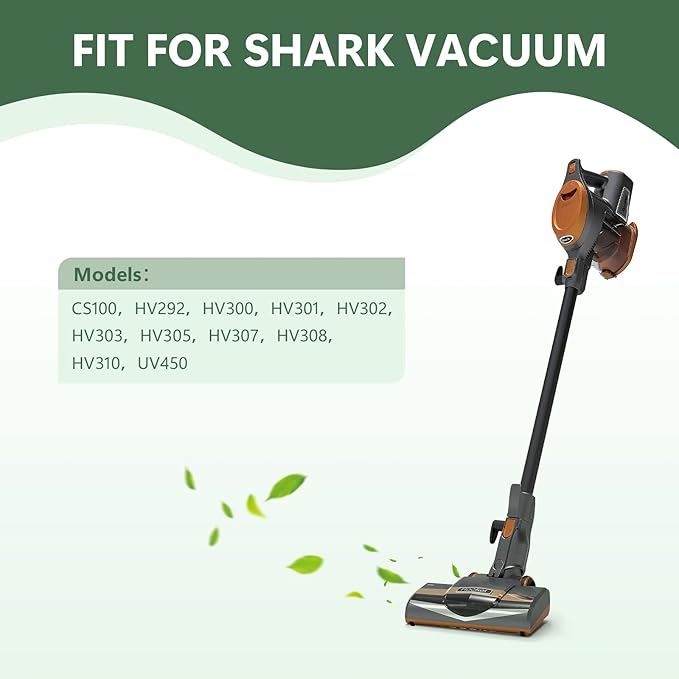 CERO HV301 HV300 Filter Replacement for Shark Rocket HV301 HV30126 HV300 HV292 UV450 CS100 HV310 HV308 HV307Q QS301 Ultralight Corded Stick Vacuum, Part XFFV300, 3 Pack