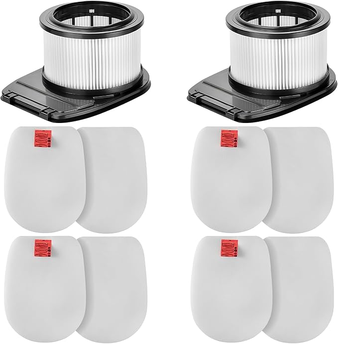 2 Pack HEPA + 4 Pack Foam & Felt Filter Replacement for Shark IZ662H IZ682H Vertex Pro Lightweight Cordless Stick Vacuum | Replace Part XHFIZ500 & XFFKIZ600