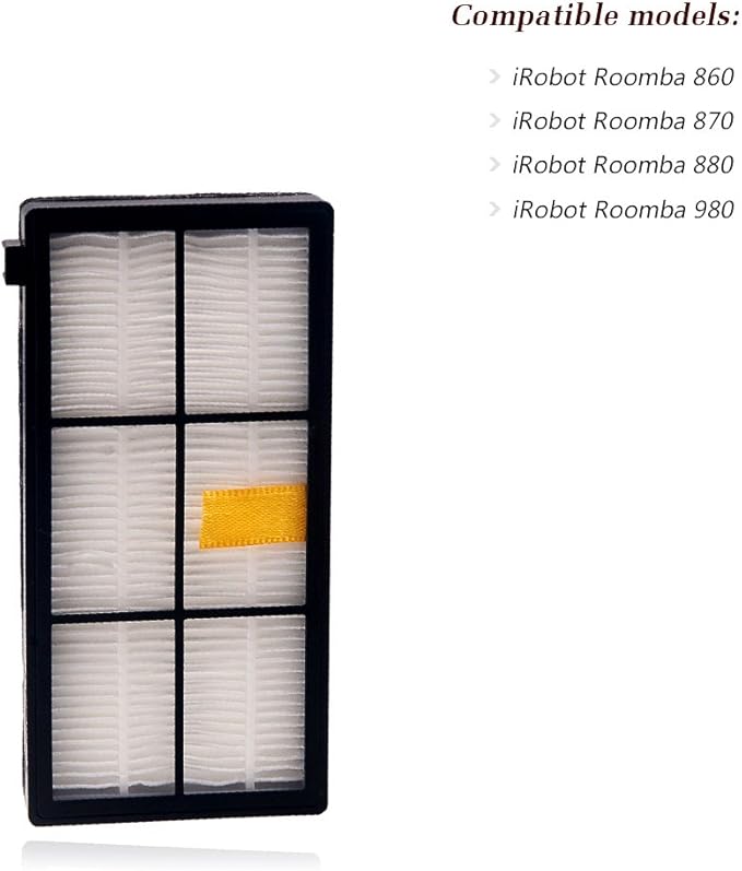 I clean 16pcs Replacement iRobot Roomba Hepa Filter, Parts Fit for Roomba 980 960 880 860 870 890 Robotic Vacuum 800&900 Series, with A Free Cleaning Brush…