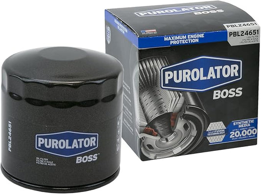 Purolator PBL24651 PurolatorBOSS Maximum Engine Protection Spin On Oil Filter Compatible With Ford F-150, F-250 Super Duty, Expedition, Explorer, Mustang, E-350 Super Duty, F-350 Super Duty and Escape