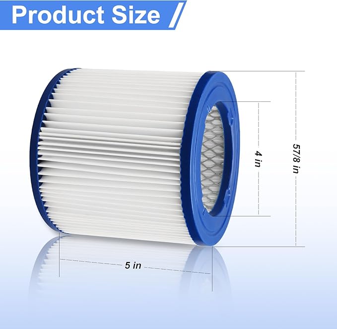 9032933 Ash Vacuum CleanStream HEPA Cartridge Filter for Shop vac