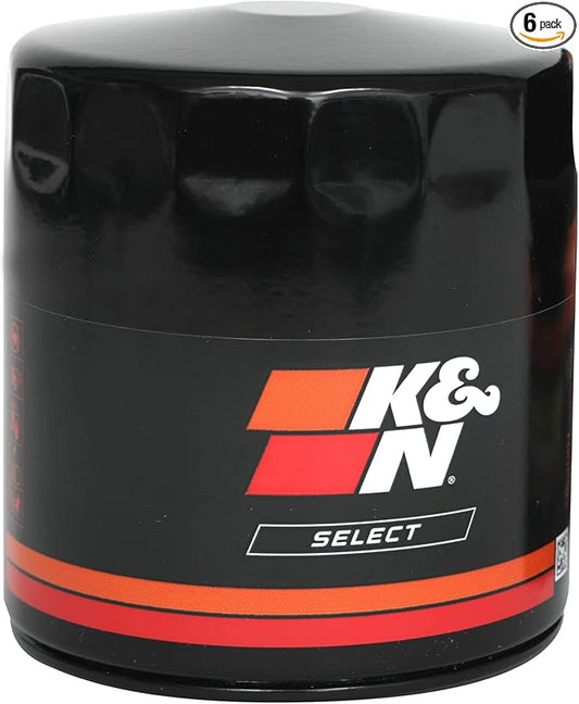 K&N Select Oil Filter: Designed to Protect your Engine: Fits Select ACURA/HONDA/MITSUBISHI/NISSAN Vehicle Models (See Product Description for Full List of Compatible Vehicles), SO-1010 (Pack of 6)