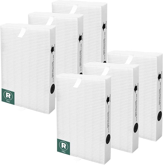 HPA300 HEPA Filter R Replacement for Honeywell HPA300 HPA200 HPA100 HPA090 Series Air Purifier, Compatible with HRF-R3 & HRF-R2 & HRF-R1, 6-Pack by APPLIANCEMATES