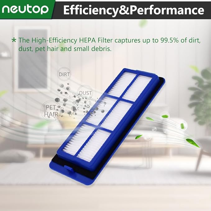 Neutop Replacement Filters Compatible with eufy RoboVac 11S Max, 30C Max, G30, G30 Edge/Hybrid/Verge, G10, G20, Robot Vacuum Parts Accessories, 4-Pack.