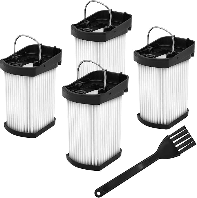 4 Pack Replacement Fabric Filter Compatible with Shark Cordless Handheld Vacuum WV410CO WV401BL WV410WH WV410PR WV401PK WV403BR WV410BL WV410GN WV410TL, Compare to Part XFFWV400
