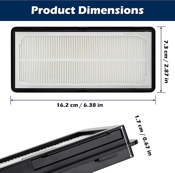 Goodsby 2 Pack Replacement Washable HEPA Filters for Samsung Jet Bot VR30T80313W Jet Bot + VR30T85513W/AA Robot Vacuum Cleaners