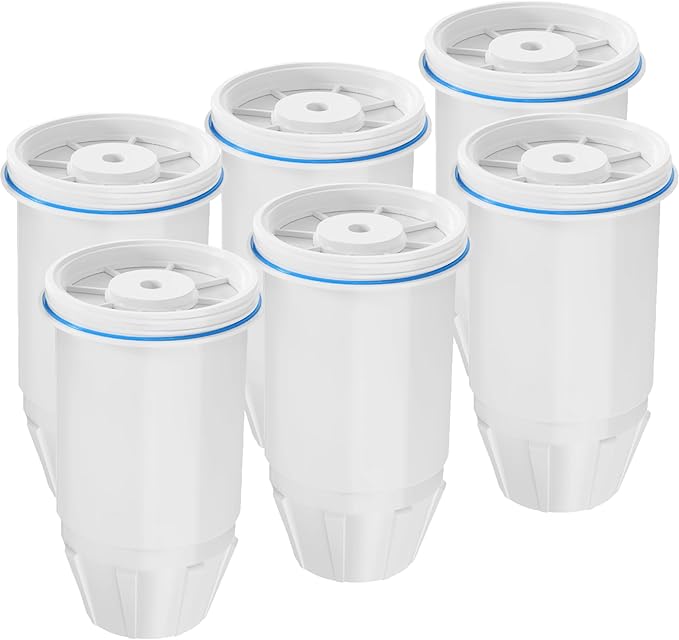 Water Filter Replacement for zero Pitchers and Dispenser,fit for ZR-001 ZR-004 ZP-006 ZR-017 ZS-008 Filters, Multi-Stage Filter System Reduce Lead, Chromium, PFOA/PFOS and TDS, 6pack,by Cobectal