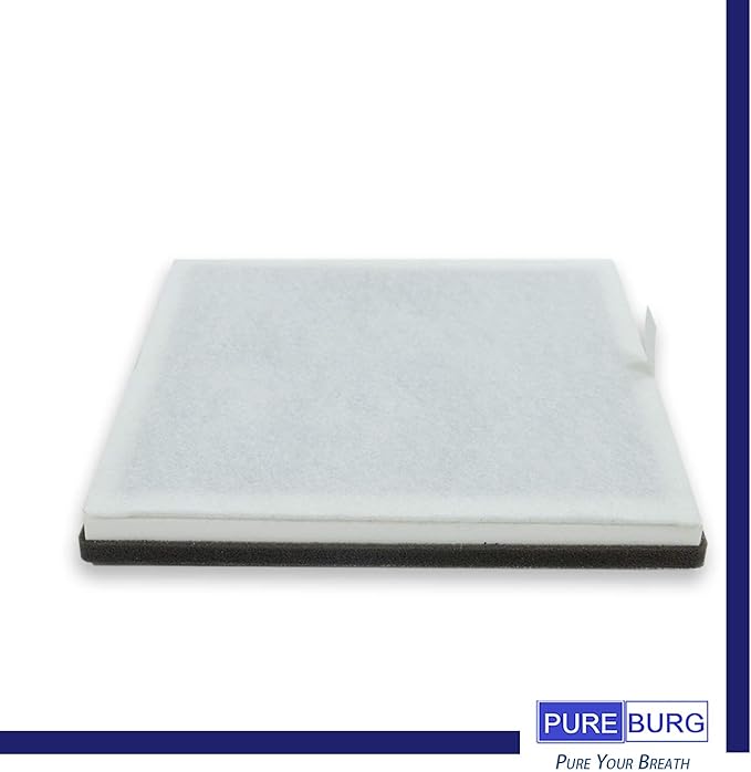 PUREBURG PEAIRFIL Replacement Filter Compatible with Pure Enrichment PureZone Air Purifier PEAIRPLG,2-Pack H13 HEPA Activated Carbon 4-Stage Filtration
