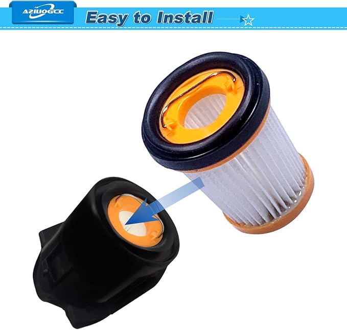 Vacuum Filter for Shark, Filters Replacement for Shark ION W1 S87 Cordless Handheld Fabric Vacuums WV200, WV201, WV205, WV220, Part # XHFWV200, 8 Pack