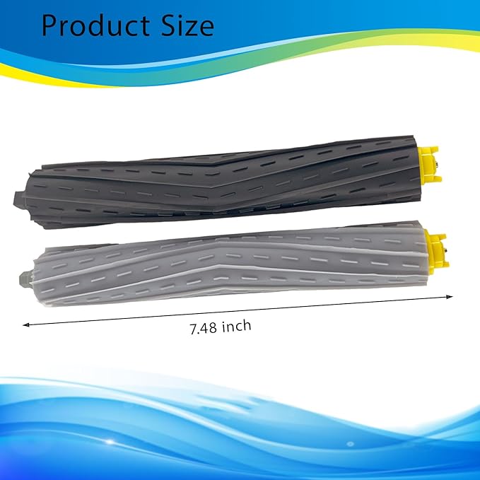 2 Set Replacement Brushes Compatible for iRobot Roomba 800 900 Series 805 860 870 871 880 890 960 980 985 891 960 961 964 980 981 Robot Vacuum Cleaner