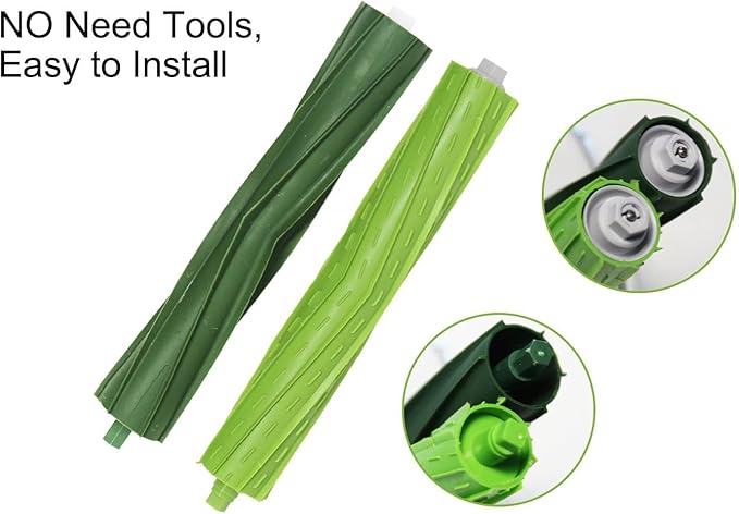 3 Sets of Replacement Rubber Roller Brushes for iRobot Roomba e i and j Series i3 i3+ i4 i4+ i6+ i7 i7+ i8+ Plus E5 E6 E7 Vacuum Cleaner Accessories