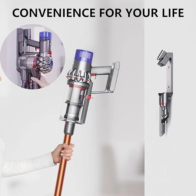 Improvedhand Docking Station Accessory Wall Mount Compatible with Dy.son V7 V8 Cordless Vacuum Cleaner Replaces Part # 967741-01