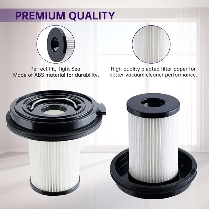 Pleated Filter Replacement Compatible with Bissell Cleanview XR 200W 300W Pet Stick Vacuum Cleaner 3789U 3797V 3789X, Compare to Part #1638010, 2 Pack