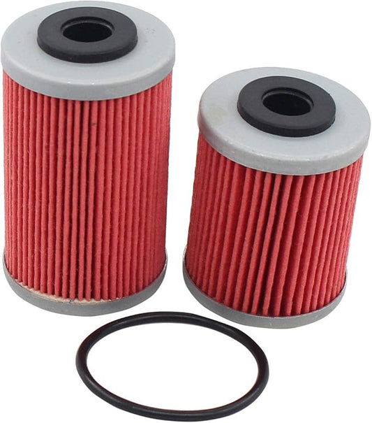 MOTOKU Long 1st and Short 2nd Oil Filter with O-Ring for 250 EXC 4 Stroke 400 MXC Racing 450 SXS 520 SX 525 XCW 560 SMR