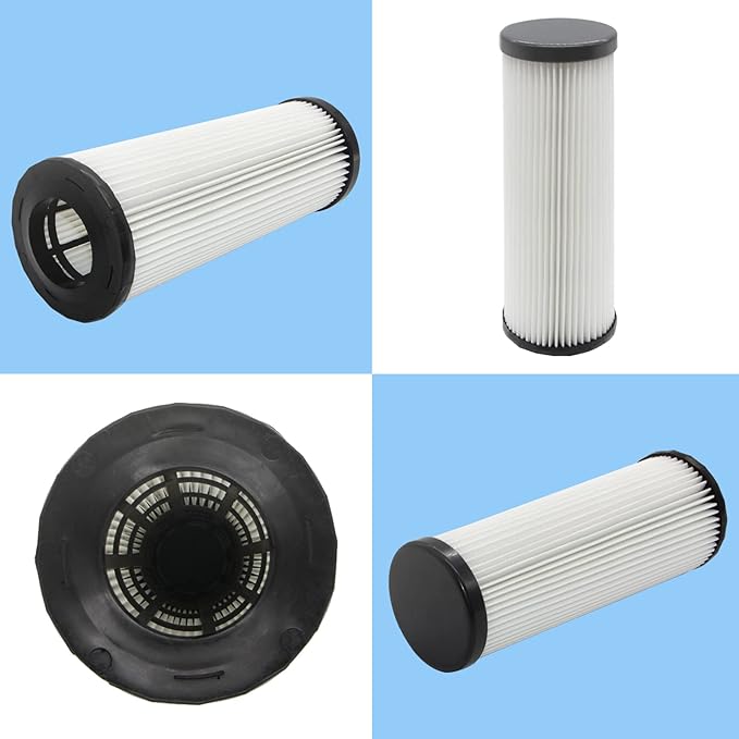 F1 HEPA Filter Compatible with Dirt Devil Bagless Upright Cleaner Models Extra Lite, Breeze, Featherlite, Jaguar, Platinum Force Vision, Scorpion and Vision (2 Pack)