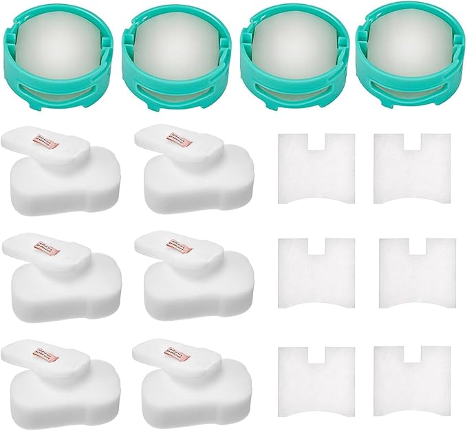 HZ700 Replacement filter for shark PowerFins HairPro Odor Vacuum HZ702 HZ700 QS175QBL QS175QGN, Compare with part 1541FC3000, XFFKHZ2000 XPMFHZ2000 (16pcs)