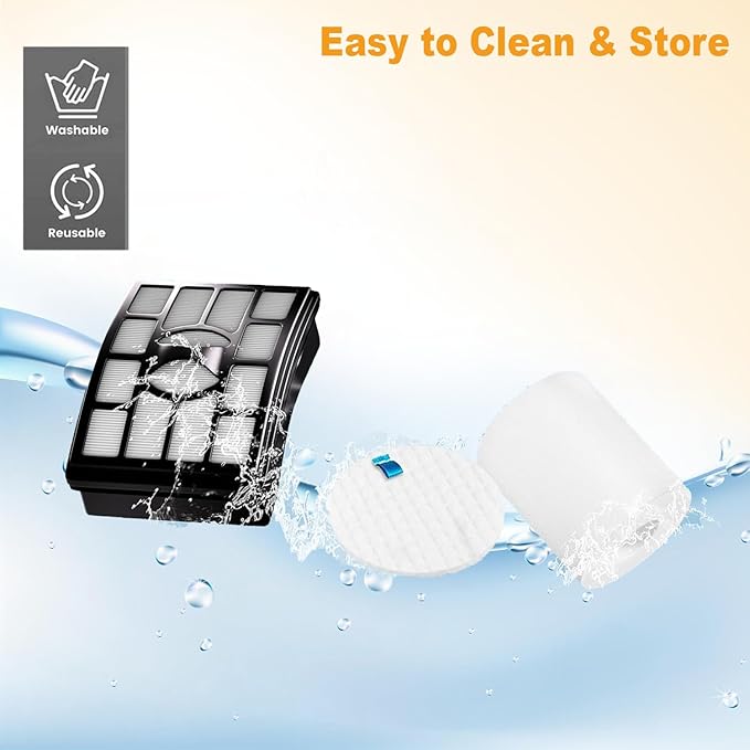 2+4 Vacuum Filter Replacement for Shark Rotator Pro Lift-Away NV500 Series – NV500, NV501, NV502, NV503, NV505, NV510, NV520, NV552, UV560, NV642, ZU780, ZU782, ZU785, Part # XFF500 XHF500