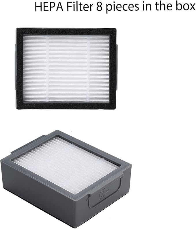 Replacement Parts Accessories for iRobot Roomba Combo i5, i5+, j5, j5+,i3 Vacuum Cleaner:2 Set Roller Brushes 8 HEPA Filters 8 Side Brushes 6 Dust Bags 5 Mopping pads NOT FOR J7 and J9