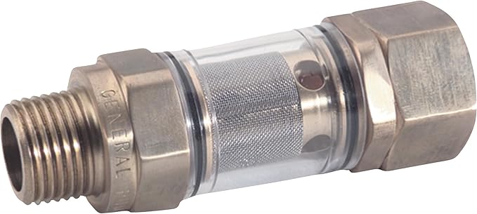 Northstar Inline Water Filter - 1/2in. NPT-M x 3/4in. GH-F, Brass, Model Number N100649P