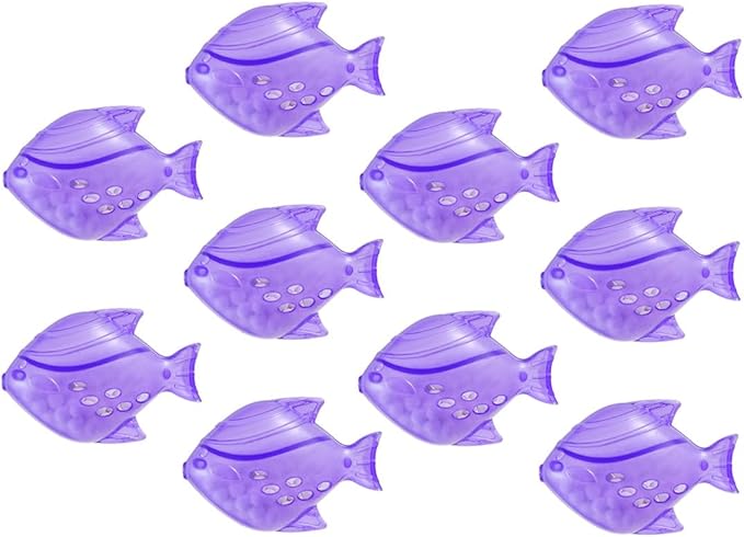 Humidifier Tank Cleaner, 10PCS Universal Humidifier filters fish Compatible with Drop, Droplet, Warm&Cool Mist Humidifiers, Fish Tank, Keep The Water (Fish-Purple)