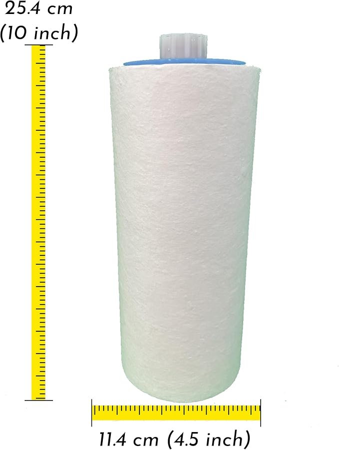 Pool and Spa Refill Filter, Attaches to Garden Hose, Replacement for Pleatco PPS6120, PPS2100, Filbur FC-3128, 4.5x10, Made in America, 40,000 Gallon Refill, Reduces Sediment, Lime, Scale, Rust, Iron
