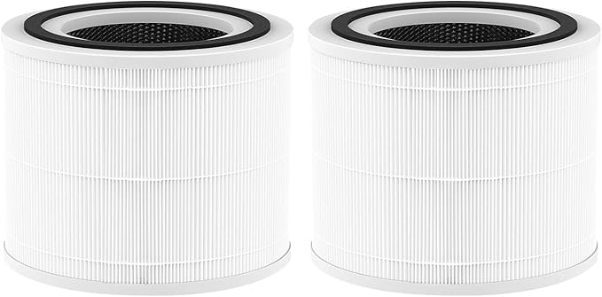 Core 300 Replacement Filter for LEVOIT Core 300 Core 300-P Core 300S Air Purifier 3-in-1 H13 True HEPA Activated Carbon, Compare to Part No. Core 300-RF, 2 Pack, White