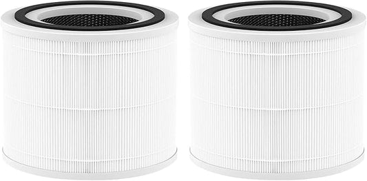 Core 300 Replacement Filter for LEVOIT Core 300 Core 300-P Core 300S Air Purifier 3-in-1 H13 True HEPA Activated Carbon, Compare to Part No. Core 300-RF, 2 Pack, White