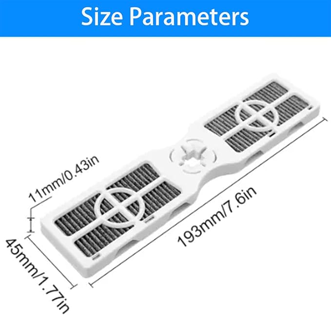 4 Pack AF-2 RAF-2 Replacement Refrigerator Air Filter Compatible with Frigidaire FRGPAAF2 PureAir Refrigerator Air Filter