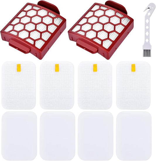 Leadaybetter Vacuum Filter Replacement for Shark Navigator Pet Plus NV150, NV251, NV255 and Zero-M Self-Cleaning Brushroll Pet Pro ZU60, ZU62, ZU62C Upright Vacuum, Part 1238FT60 & 1239FT60