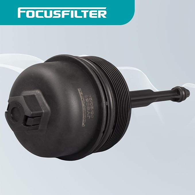 FOCUSFILTER 26350-3C300 OEM Grade Oil Filter Housing Cap, Fits Veracruz 2007-2012, Kia Sorento 2008-2009, Sedona 2010, Hyundai Sonata 2010, Borrego 2009-2011, Genesis 2009-2012, Replaces 263503C300