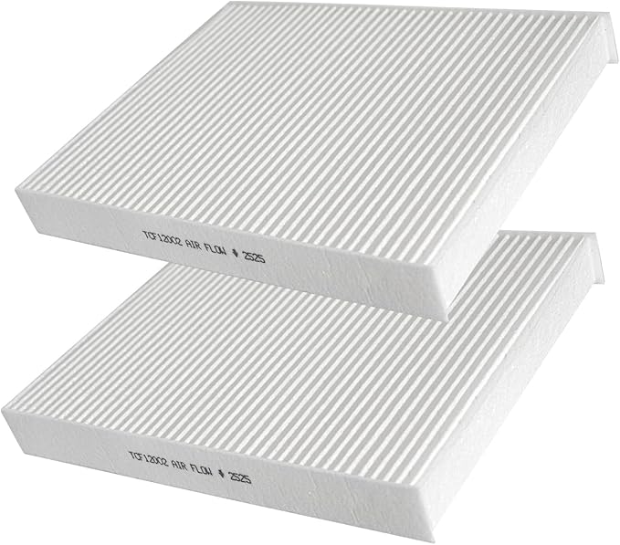 CF12002 Replacement 2 Pack Cabin Air Filter for 2014-2019 Kia Soul, 2015-2019 Kia Soul EV, Replace OE# PC99156-P, WP10178, 97133B2000